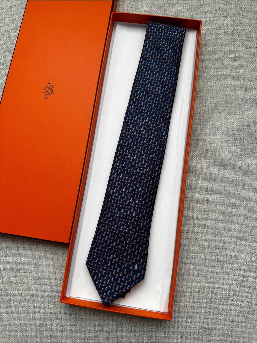 Hermes Bunny Dream tie 7 cm